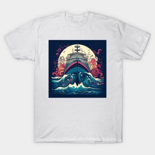 Seafarer's Journey: Unleash Your Inner Adventurer on a Cruise Ship T-Shirt